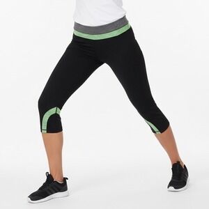 Vogo Athletica Capri Leggings Womens Medium Black Stretch Active Wear Workout